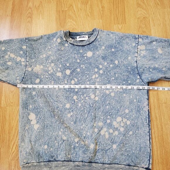 Drifter Yameyo Bleach Splash Sweatshirt size Medium in Blue - Picture 11 of 14